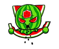 Three eyes of the cat is Wonderful melon sticker #13739199