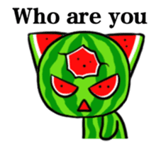 Three eyes of the cat is Wonderful melon sticker #13739200