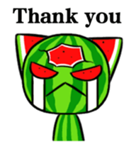 Three eyes of the cat is Wonderful melon sticker #13739201