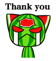 Three eyes of the cat is Wonderful melon sticker #13739201