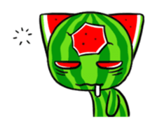 Three eyes of the cat is Wonderful melon sticker #13739202