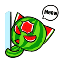 Three eyes of the cat is Wonderful melon sticker #13739204