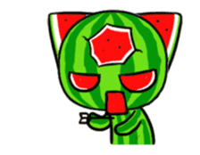 Three eyes of the cat is Wonderful melon sticker #13739205