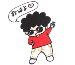 Happy Afro sticker #13739263