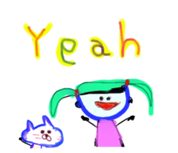 Painted in watercolor graffiti(English) sticker #13739678