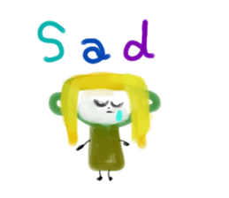 Painted in watercolor graffiti(English) sticker #13739683