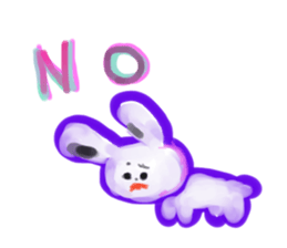 Painted in watercolor graffiti(English) sticker #13739684