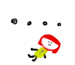 Painted in watercolor graffiti(English) sticker #13739685