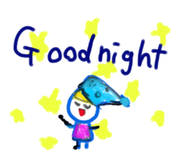 Painted in watercolor graffiti(English) sticker #13739688