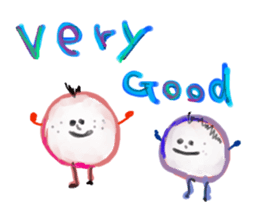 Painted in watercolor graffiti(English) sticker #13739693