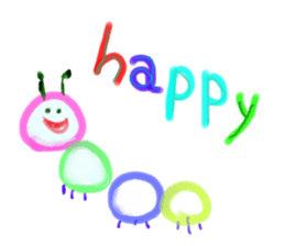 Painted in watercolor graffiti(English) sticker #13739695