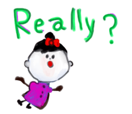 Painted in watercolor graffiti(English) sticker #13739697