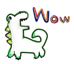 Painted in watercolor graffiti(English) sticker #13739698