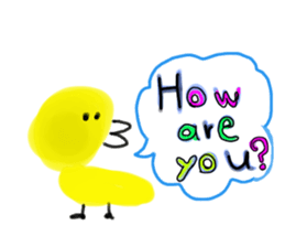 Painted in watercolor graffiti(English) sticker #13739699