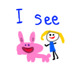 Painted in watercolor graffiti(English) sticker #13739700