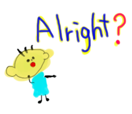 Painted in watercolor graffiti(English) sticker #13739701