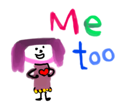 Painted in watercolor graffiti(English) sticker #13739703