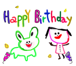 Painted in watercolor graffiti(English) sticker #13739717