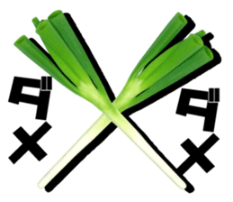 Green onion Green onion Green onion sticker #13740479