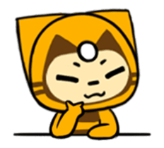 Three eyes cat of the Beep drops sticker #13740888