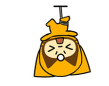 Three eyes cat of the Beep drops sticker #13740892