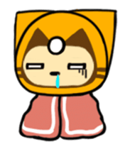 Three eyes cat of the Beep drops sticker #13740894