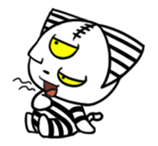 Three eyes cat of the Fugitive cat sticker #13740904