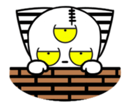 Three eyes cat of the Fugitive cat sticker #13740906