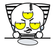 Three eyes cat of the Fugitive cat sticker #13740910