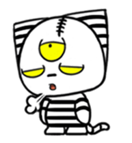 Three eyes cat of the Fugitive cat sticker #13740913