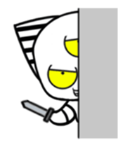 Three eyes cat of the Fugitive cat sticker #13740914