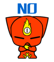 Three eyes cat of the Fuaier sticker #13741103