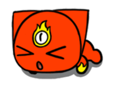 Three eyes cat of the Fuaier sticker #13741110