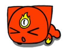 Three eyes cat of the Fuaier sticker #13741110