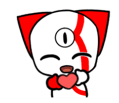 Three eyes cat of the Kui sticker #13741671