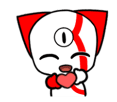 Three eyes cat of the Kui sticker #13741671