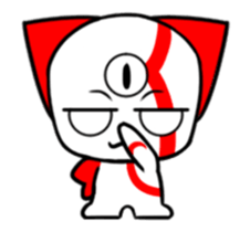Three eyes cat of the Kui sticker #13741673
