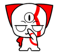 Three eyes cat of the Kui sticker #13741673