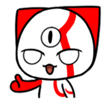 Three eyes cat of the Kui sticker #13741674