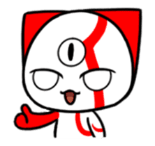 Three eyes cat of the Kui sticker #13741674