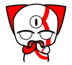 Three eyes cat of the Kui sticker #13741676