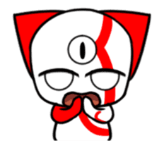 Three eyes cat of the Kui sticker #13741676