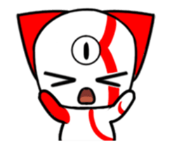 Three eyes cat of the Kui sticker #13741678