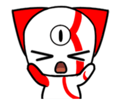 Three eyes cat of the Kui sticker #13741678