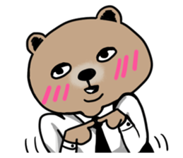 double chin bear sticker #13741888