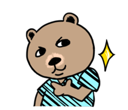 double chin bear sticker #13741890