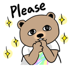 double chin bear sticker #13741894