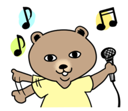 double chin bear sticker #13741900