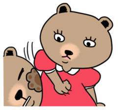 double chin bear sticker #13741901