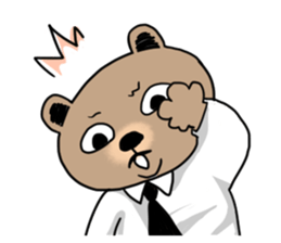 double chin bear sticker #13741904